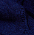 Osborne Lambswool Hoodie Dark Cobalt